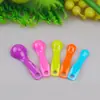 Promoción puntual del fabricante Cuchara medidora colorida Juego de 5 piezas Gadgets para hornear Material PS Llavero Juego de cucharas medidoras