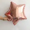 Balões de Folha de Alumínio em Formato de Coração 18 polegadas Transfronteiriços para Decoração Multiuso, Montagem de Festa de Aniversário, Balões Estrela de Cinco Pontas Vazios Atacado