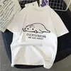 Camiseta Gráfica Rock 90S Transfronteiriça Aliexpress para Mulheres Simples Pintura a Pincel Gato Camiseta Harajuku Retro Camiseta Moda Mulheres