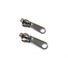 No. 5, No. 8, No. 10 Cremallera de Cabeza con Orejeta de Estrés de Agujero de Bloqueo Doble de Nylon Extra Gruesa para Maleta de Carrito de Equipaje Cremallera de Cabeza con Agujero a Prueba de Explosiones