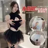 Lencería erótica para mujer bidimensional súper picante para exteriores, estilo puro deseo, pijama hueco sin espalda, suéter sexy seductor estilo japonés