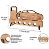 Ornamento de Mesa para Escultura e Corte em Madeira Mais Vendido na Amazon, Artesanato em Madeira Multi-Elemento, Clipe de Moeda, Mouse