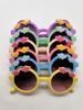 Gafas de Sol para Niños Patrón Lindo de Arcoíris Moda Lente Degradada Gafas de Sol de Dibujos Animados Gafas de Sol para Niños y Niñas