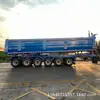 Ventas transfronterizas de semirremolque volquete en forma de U de 6 ejes para transporte de tierra, grava y arena