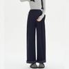 Pantalones de maternidad imitación mezclilla para otoño e invierno, pantalones nuevos de pierna ancha que no aprietan el vientre, pantalones de maternidad estilo coreano