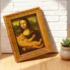 Ímãs de Geladeira de Madeira Retrô Transfronteiriços, Mini Pinturas Decorativas Divertidas Emolduradas, Ímãs de Geladeira, Presentes de Festa de Feriado para Casa