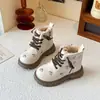 Botas de Moda de Peluche para Niños 2026 Invierno Nuevo Estilo Botas de Princesa Bordadas para Niñas Botines Calentitos Versátiles para Bebé