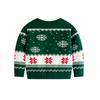 2026 Nuevo Suéter Navideño de Dibujos Animados Otoño e Invierno Europeo y Americano para Niñas, Lindo Jersey de Punto para Bebés