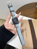 Correa de Bloques de Color en Forma de Cruz Adecuada para Apple Watch Iwatch9 Banda de Reloj S10 Niche Se5
