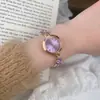 Nova Tendência de Moda Pulseira de Relógio Retrátil, Relógio de Pulso Feminino de Quartzo com Mostrador Pequeno Exquisito, Joia de Mão Versátil de Alto Padrão para o Dia a Dia