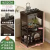 Nova Mesa de Chá Estilo Chinês Gabinete Lateral de Sofá para Sala de Estar Pequena Mesa de Café Sala de Chá Suporte de Chá Armário de Armazenamento Armário de Canto Armário de Armazenamento