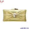Bolso de noche cruzado con forma de lazo y diamantes, para mujer europea y americana, bolso de mano para banquete, bolso de noche para vestir