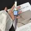Adequado para Apple S12Pulseira Apple Watch S109876Se Verão Fivela H de Metal Pulseira de Pulso de Couro da Moda para Mulheres