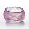 Conjunto de Chá Shangshen Xícara de Chá Rosa Copo de Vidro Artesanal Estilo Japonês Copo Mestre Primeira Neve Pires de Chá Copo de Degustação Copo de Chá Kung Fu
