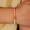 Pulseira de Pedra Negra Espaçadora Cor de Concha Pulseira de Contas Boêmia Simples Moda Exquisite Pulseira de Menina