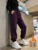 Nuevos pantalones jogger holgados y ajustados para otoño e invierno para mujer, pantalones largos casuales de retazos versátiles y de moda con cintura alta