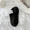 Calcetines Tobilleros de Lunares Estilo Japonés para Primavera y Verano, Calcetines Bajos de Moda para Mujer, Calcetines Cortos Invisibles Antideslizantes, Calcetines Tobilleros de Puntos Redondos para Mujer