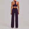 Conjunto de Yoga Transfronterizo Europeo y Americano para Amazon, Conjunto Ajustado de Espalda en I, Conjunto de Dos Piezas para Correr y Fitness al Aire Libre