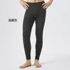 Leggings de acetato e cashmere de cintura alta para mulheres, calças grossas de algodão com forro de fleece, calças térmicas com patches quentes de outono e inverno de cintura alta para homens