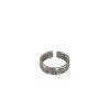 Anillo de dedo índice abierto con números romanos en plata esterlina S925 para mujer, sencillo, moderno, personalizado, estilo retro.