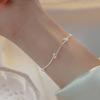 Pulsera de Corazón Brillante de Plata de Ley 925 para Mujer 2022 Nuevo Estilo Simple Creativo Diseño Nicho Moderno Joyería de Mano Ins para Mujer