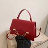 Bolso Caja Mujer 2025 Primavera Nuevo Moda Trendy Elegante Portátil Bolso Cuadrado Pequeño Cadena Portátil Hombro Cruzado