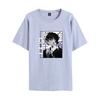 Suéter Unisex Talla Grande Algodón Puro Cuello Redondo Manga Corta Camiseta Taizai Transfronterizo Camisa de Cuello Redondo