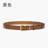 Cinto Feminino de Couro Genuíno, Moderno e Versátil para Jeans, Cinto Retrô Estilo Coreano, Artigos de Couro de Guangzhou, Exclusivamente para Vendas Transfronteiriças