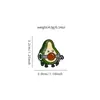Broches Criativos de Esmalte em Desenho Animado com Padrões de Comida e Texto Divertido, Pins Decorativos Versáteis para Mochilas de Estudantes