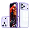 Capa para Celular Apple 17Promax Transparente com Painel Traseiro de Acrílico Anti-Queda para Iphone17Pro 16