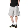 Pantalones Cortos de Secado Rápido Estilo Americano Dopamina para Hombres y Mujeres, Pantalones Ligeros de Cinco Puntos para Exteriores de Verano, Pantalones Cortos Deportivos Retro Línea Hasselblad