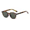 Gafas de Sol Redondas Pequeñas Estilo Nuevo Estampado de Leopardo Transfronterizas para Hombres y Mujeres, Gafas de Sol Retro Artísticas de Alta Gama Anti-UV