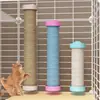 Jaula para Gatos Combinación Especial Poste Vertical de Sisal para Rascar Gatos Cuerda de Cáñamo para Afilar Garras Cuerda para Gatos Estante de Escalada para Gatos Juguete de Tabla Rascadora para Gatos
