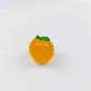 Juguete de Comida Estéreo Simulado Manzana Naranja Casa de Juegos para Niños Juguete Par de Frutas DIY Resina Bolsita Sorpresa Accesorios