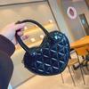 2025 Principios de Primavera Nueva Bolsa de Gelatina de PVC Amor Bolso Diamante Un Hombro Cruzado Bolso de Mujer Dulce Bolso Pequeño