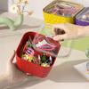 Caja de Joyería de Banda Elástica Dopamina para Niñas Transfronteriza de Gran Capacidad para Escritorio, Caja para Ligas para el Cabello, Caja para Guardar Horquillas y Joyería con Tapa
