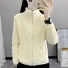 Chamarra de Felpa para Mujer 2025 Nueva Cálida Otoño e Invierno Casual con Forro de Felpa Engrosada Polar Doble Cara Cuello Alto Sudadera para Mujer