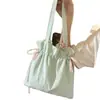 Bolsa Feminina Novo Estilo, Estilo Coreano, Artística, Mochila Impermeável com Cordão, Simples e Versátil, Bolsa Casual Chique, Bolsa para Moedas e Celular