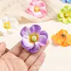 Materiales para manualidades de flor de amapola artificial, accesorios para coronas y arreglos florales, flores pequeñas coloridas hechas a mano para decoración, flores para sombreros, flores de seda