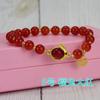 Novo Bracelete de Verão Estilo Chinês Coelho de Jade Branco Retrô Antigo Tecido à Mão Feminino Imitação de Ágata Bracelete Roxo Transmissão ao Vivo
