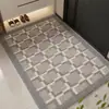Felpudo moderno minimalista de alta gama para entrada, alfombra antideslizante resistente al desgaste para recibidor de casa, alfombrilla para dormitorio y estudio