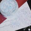 Ballena pequeña DIY cáñamo de flujo pegamento de goteo serie navideña copo de nieve brillante árbol de Navidad purpurina mixta materiales de producción DIY
