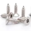 Tornillos Autorroscantes de Acero Inoxidable 201 con Cabeza Avellanada Torx, Cabeza Plana Torx con Poste, Tornillos Autorroscantes Antirrobo M3/M4/M5
