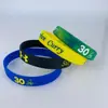 Pulseira Esportiva de Silicone NBA Signature para Homens e Mulheres Suporte para Fãs de Basquete Pulseira de Borracha com Tema Versátil para Eventos de Basquete