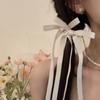 Estilo Coreano Meninas Início da Primavera Novo Grampo de Cabelo de Laço Fita para Cabelo Trançado Fita para Cabelo Amarrado Grampo de Cabelo Doce Acessório de Cabeça para Menina