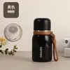 Nueva Taza de Bolsillo Portátil Taza de Viaje de Acero Inoxidable con Correa, Taza Térmica Sencilla para Hombres, Mujeres, Niños y Estudiantes