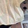 Venta de Liquidación de Boutique 2026 Camisa Bordada de Manga Corta Estilo Retro Francés para Mujer, Nueva Camisa Estilo Babydoll Ajustada