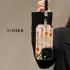 Coisas Boas Acontecem Corrente Pendurada Adequada para Capa de Celular Apple 17 Estilo Chinês Iphone15Promax Silicone Pele de Cabra 16 Anti-Queda