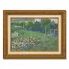 Pintura al Óleo Estilo Jardín de Olivos Campo de Van Gogh con Marco Dorado Vintage Sala de Estar Entrada Arte de Pared con Marco Pintura Decorativa Decoración de Pared para Casa de Huéspedes