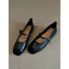 Súper suaves~ Zapatos planos de ballet para mujer estilo vintage francés, zapatos de noche poco profundos de suela blanda, zapatos Mary Jane